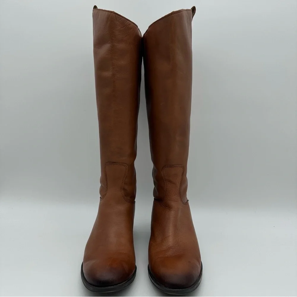 Sam Edelman Penny Tan Leather Knee High Boots